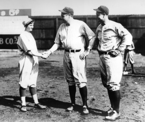 Jackie-Mitchell-shaking-hands-with-babe-ruth